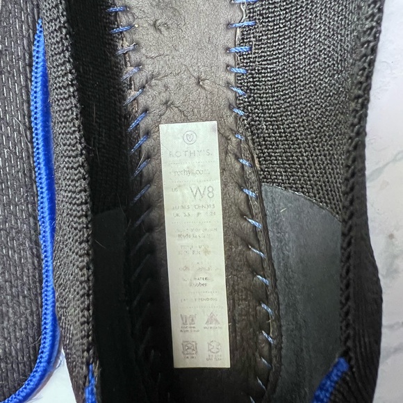 Rothy’s The Flat Black Solid Round Toe Knit Shoes - Picture 7 of 11